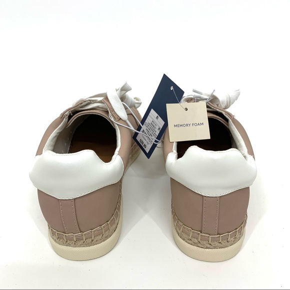 Universal Thread Shaelyn Espadrille Tan Lace Up Boho Sneaker With Memory Foam - Picture 4 of 16